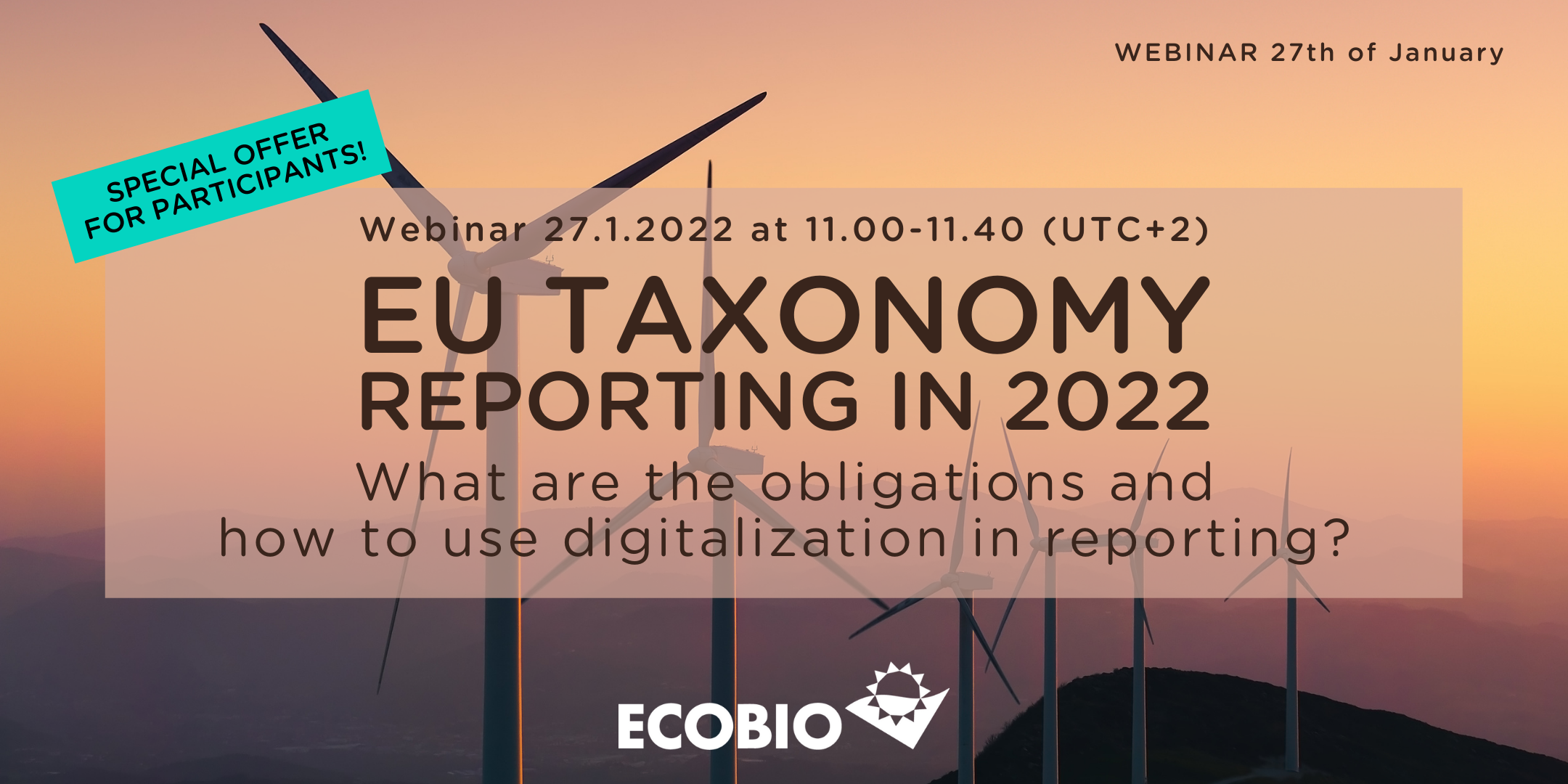 EU Taxonomy Reporting in 2022 - What are the obligations and how to use digitalization in reporting?