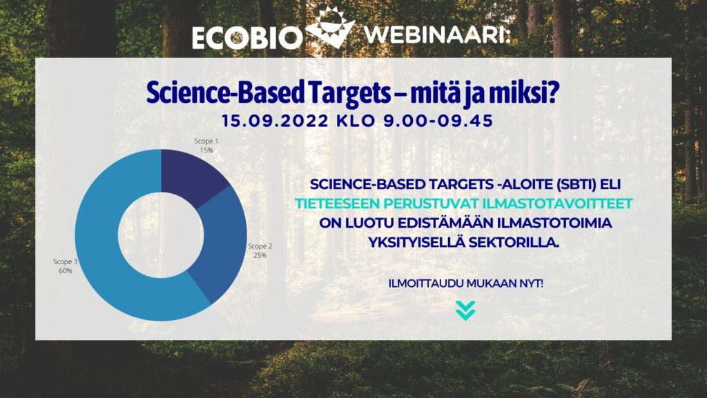 Science-based targets - mitä ja miksi? webinaari