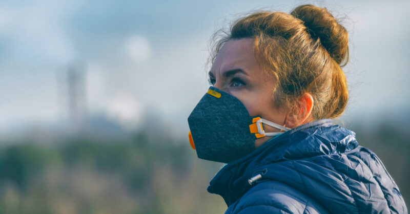 covid19 air pollution facemask